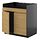 METOD, base cab f HAVSEN double bowl sink