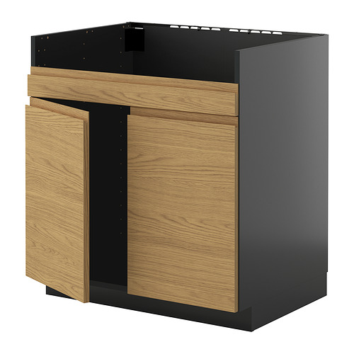 METOD base cab f HAVSEN double bowl sink
