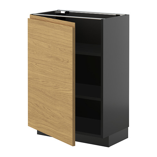 METOD base cabinet with shelves