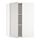METOD, corner wall cabinet with shelves