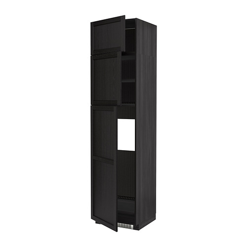METOD high cab for fridge with 3 doors