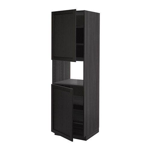 METOD high cab f micro w 2 doors/shelves