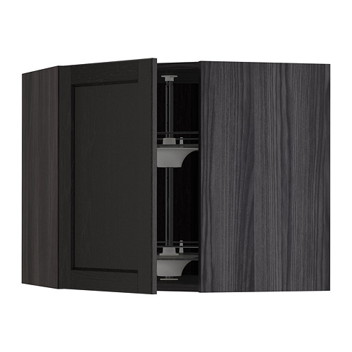 METOD corner wall cabinet with carousel