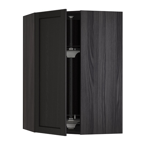 METOD corner wall cabinet with carousel