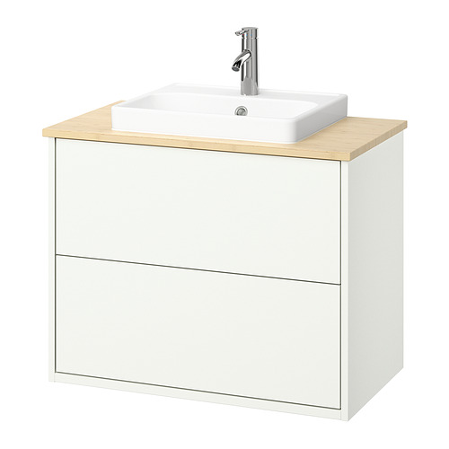 HAVBÄCK/ORRSJÖN, wash-stnd w drawers/wash-basin/tap