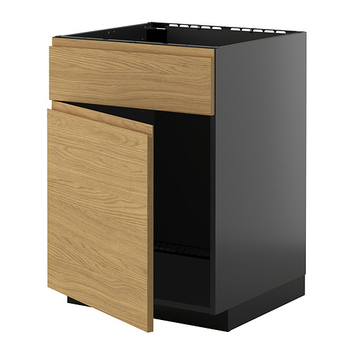 METOD base cabinet f sink w door/front