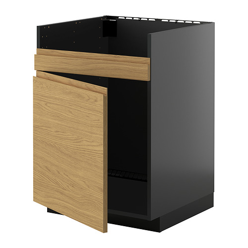 METOD base cab f HAVSEN single bowl sink