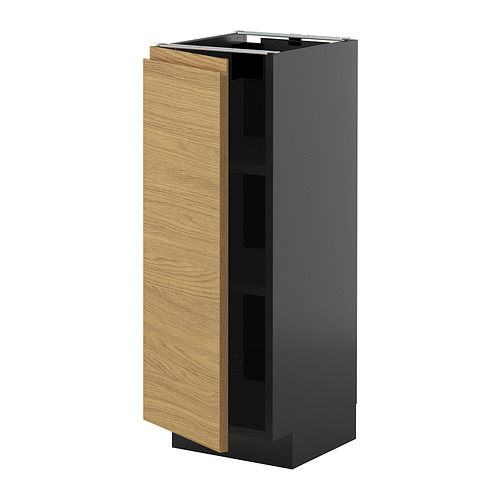 METOD base cabinet with shelves