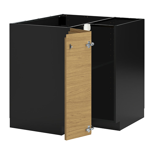 METOD corner base cabinet with shelf