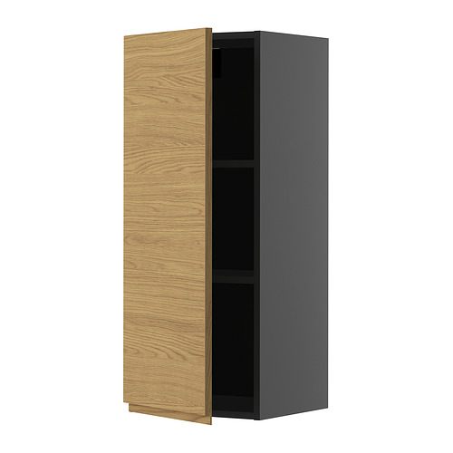 METOD wall cabinet with shelves