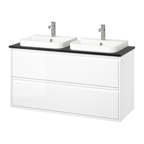 ÄNGSJÖN/BACKSJÖN, wash-stnd w drawers/wash-basin/taps