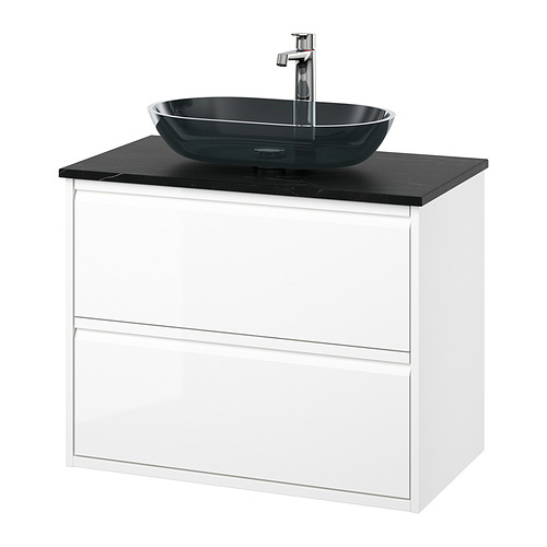 ÄNGSJÖN/OXMYREN, wash-stnd w drawers/wash-basin/tap