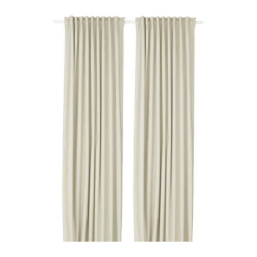 KORGMOTT block-out curtains, 1 pair