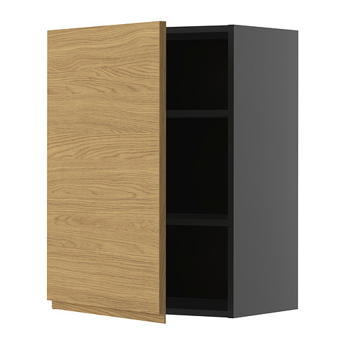 METOD wall cabinet with shelves