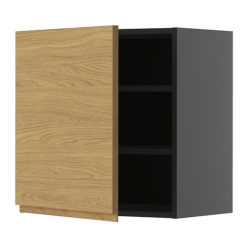 METOD wall cabinet with shelves