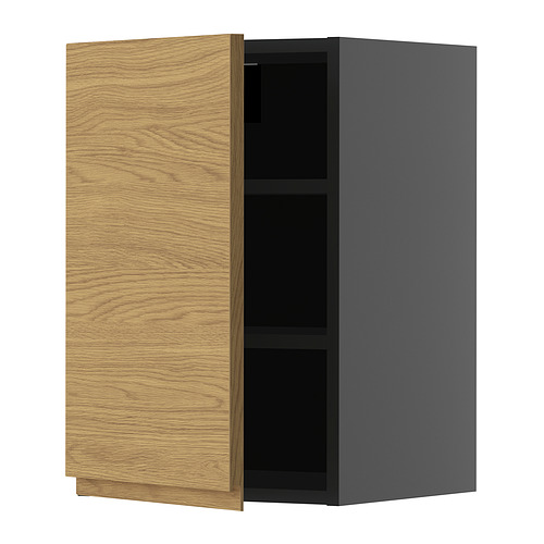 METOD wall cabinet with shelves
