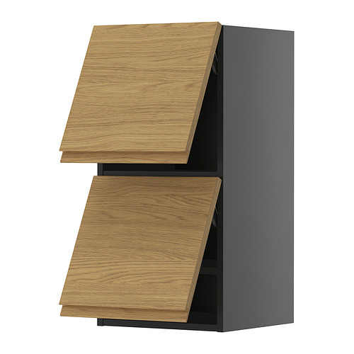 METOD wall cabinet horizontal w 2 doors
