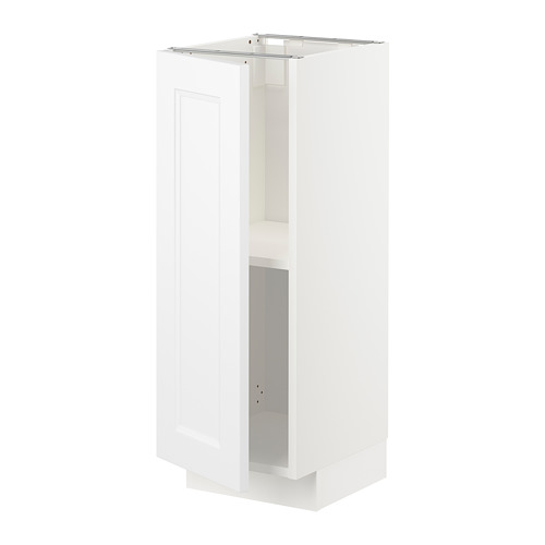 METOD, base cabinet with shelves