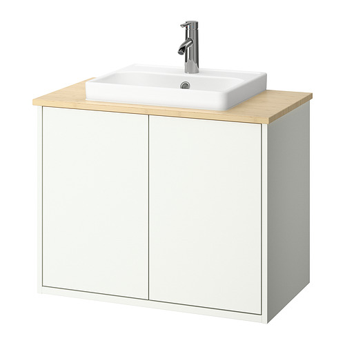 HAVBÄCK/ORRSJÖN, wash-stnd w doors/wash-basin/tap
