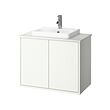 White/white marble effect