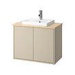 HAVBÄCK/ORRSJÖN wash-stnd w doors/wash-basin/tap