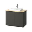 Dark grey/light bamboo