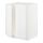 METOD, base cabinet for sink + 2 doors