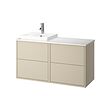 Beige/white marble effect