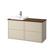 Beige/brown walnut effect