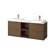 Brown oak effect/white marble effect