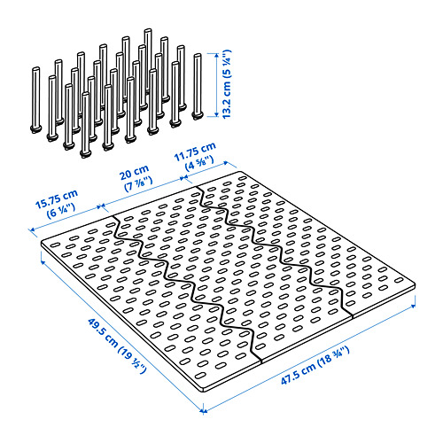 UPPDATERA pegboard drawer organiser