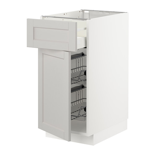 METOD/MAXIMERA base cab w wire basket/drawer/door