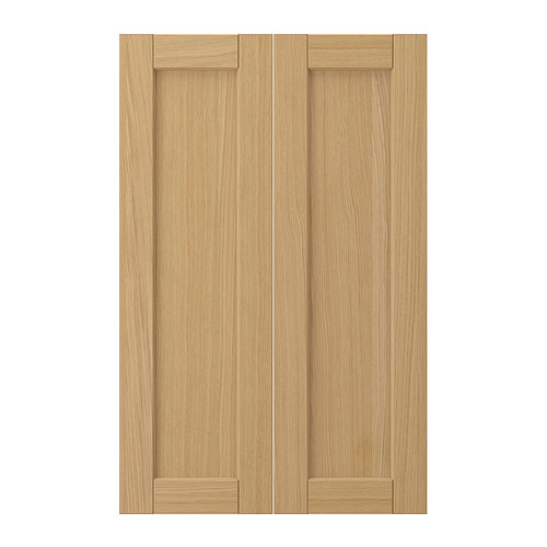 FORSBACKA, 2-p door f corner base cabinet set