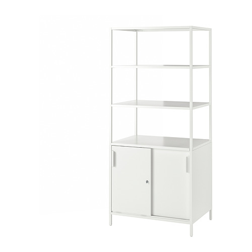 TROTTEN, cabinet with sliding doors