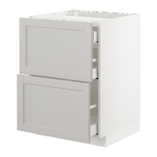 METOD/MAXIMERA base cab f hob/2 fronts/3 drawers