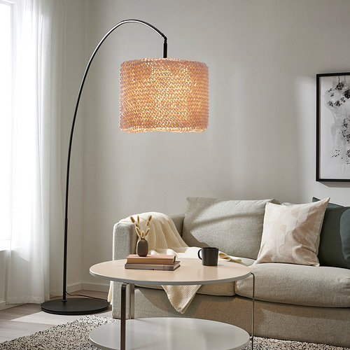 LERGRYN/SKAFTET, floor lamp base, arched