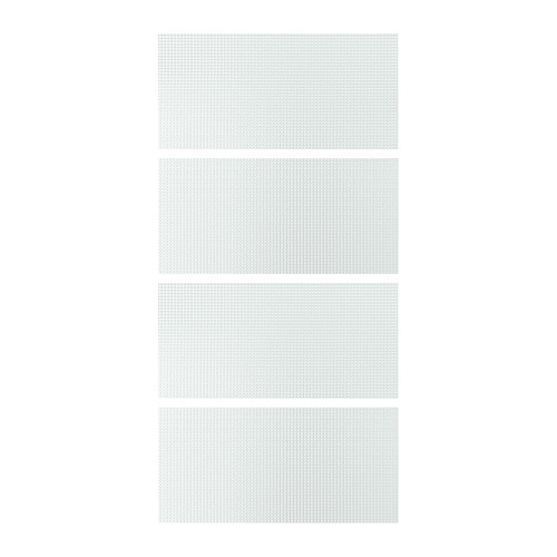 LUNDBRÄSMA, 4 panels for sliding door frame