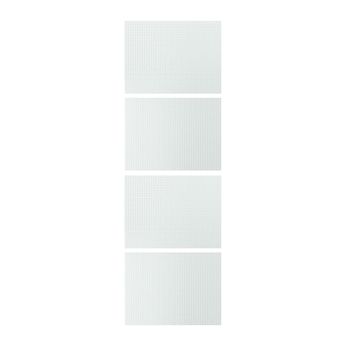 LUNDBRÄSMA, 4 panels for sliding door frame