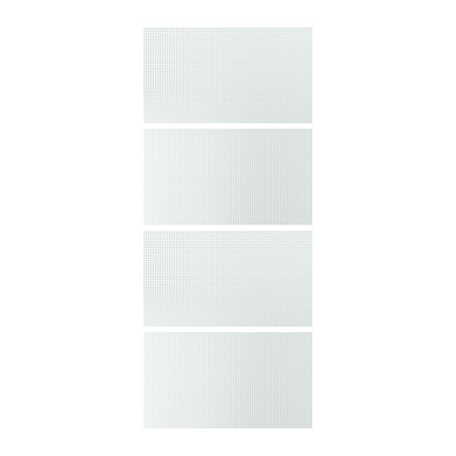 LUNDBRÄSMA, 4 panels for sliding door frame