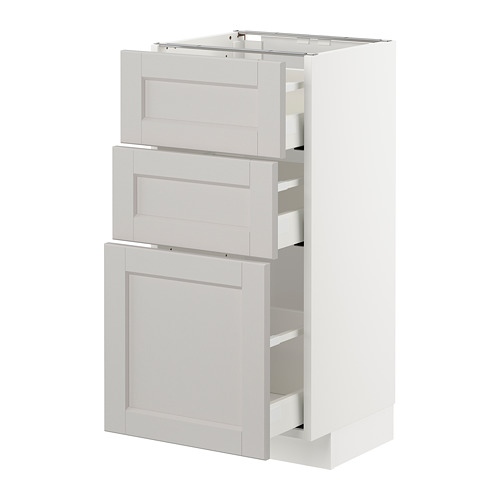 METOD/MAXIMERA base cabinet with 3 drawers
