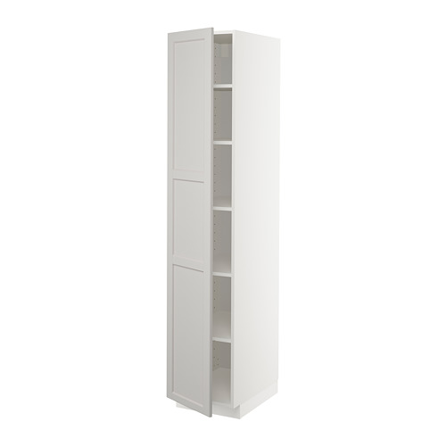 METOD high cabinet with shelves