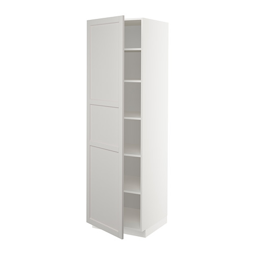 METOD high cabinet with shelves