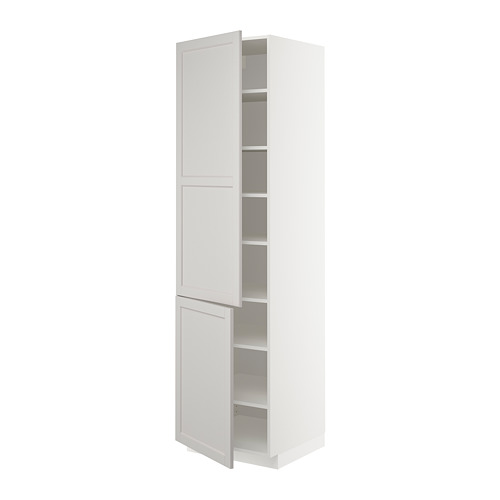 METOD high cabinet with shelves/2 doors