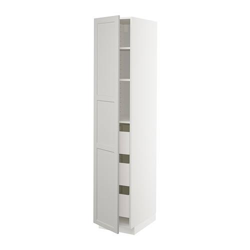 METOD/MAXIMERA high cabinet with drawers