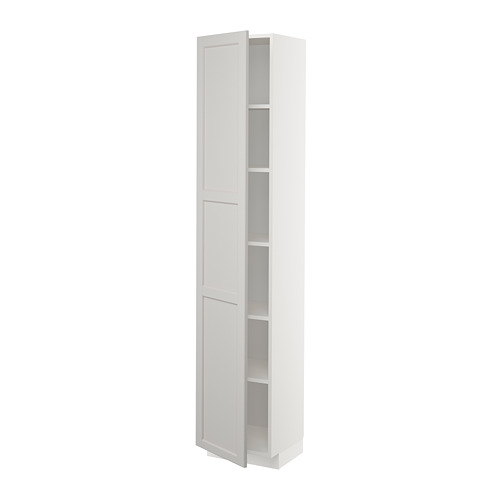 METOD high cabinet with shelves