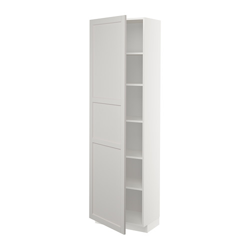 METOD high cabinet with shelves