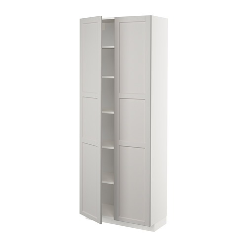 METOD high cabinet with shelves