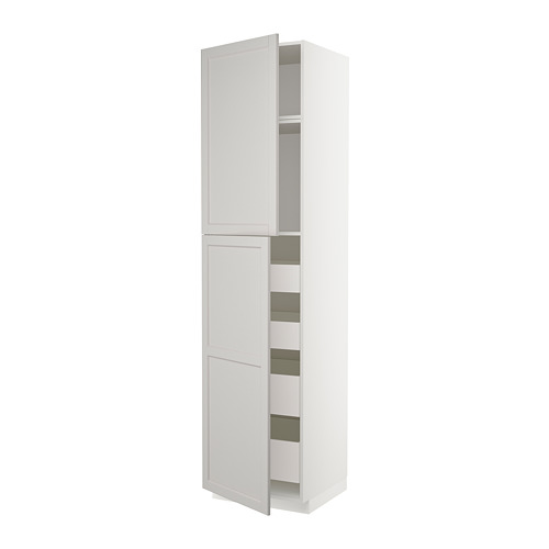 METOD/MAXIMERA hi cab w 2 doors/4 drawers