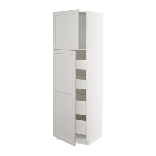 METOD/MAXIMERA hi cab w 2 doors/4 drawers