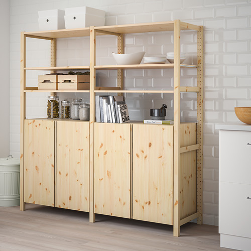 IVAR, 2 sections/shelves/cabinet